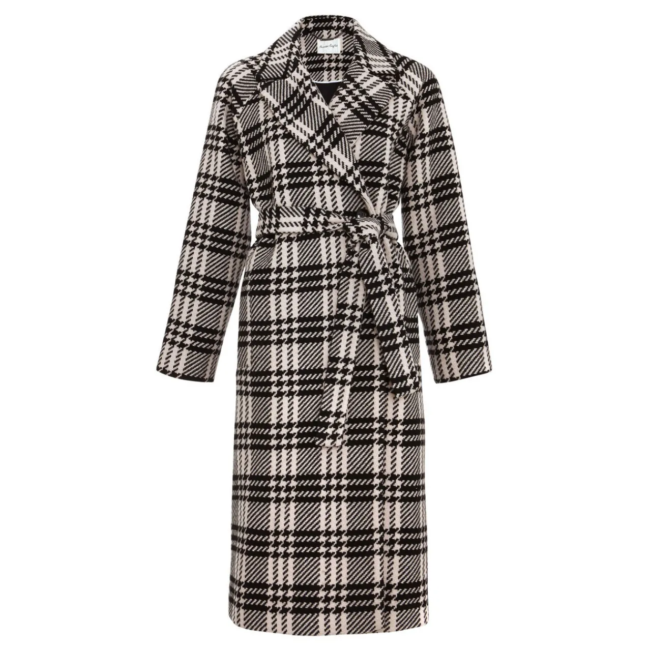 Clearance Cassie Check Wrap Coat Women Coats & Jackets