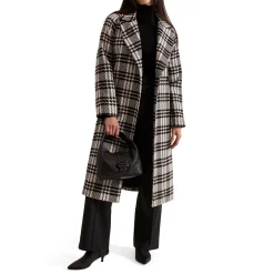 Clearance Cassie Check Wrap Coat Women Coats & Jackets