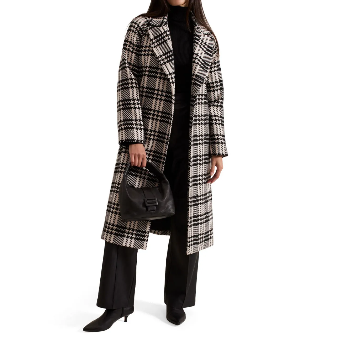 Clearance Cassie Check Wrap Coat Women Coats & Jackets