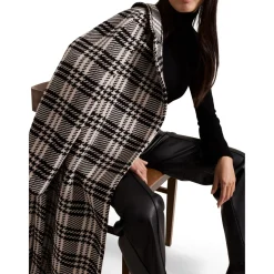 Clearance Cassie Check Wrap Coat Women Coats & Jackets
