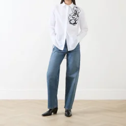 Online Catullo Embroidered Shirt Women Tops