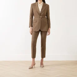 Discount Cerreto Belted Blazer Women Coats & Jackets