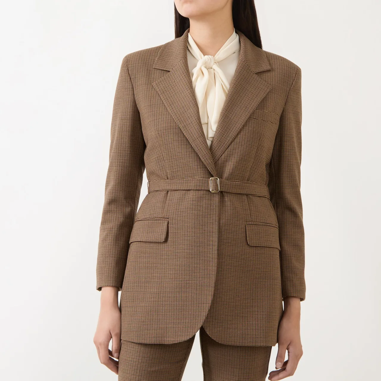 Discount Cerreto Belted Blazer Women Coats & Jackets