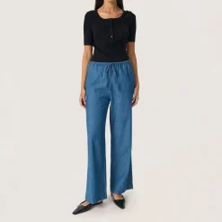 Best Chamy High-Rise Wide Leg Trousers Women Trousers & Shorts