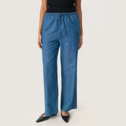 Best Chamy High-Rise Wide Leg Trousers Women Trousers & Shorts
