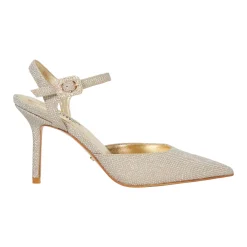 Clearance Channel Wide Fit Embellished Heeled Courts Women Heels