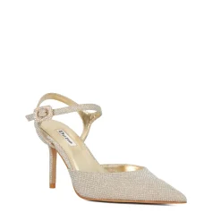Clearance Channel Wide Fit Embellished Heeled Courts Women Heels