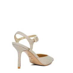 Clearance Channel Wide Fit Embellished Heeled Courts Women Heels