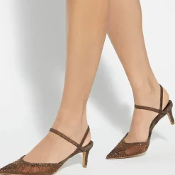 Hot Charismatic Embellished Mesh Pumps Women Heels