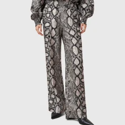 Online Charli High Rise Wide Leg Snake Trousers Women Trousers & Shorts