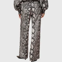 Online Charli High Rise Wide Leg Snake Trousers Women Trousers & Shorts