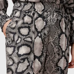 Online Charli High Rise Wide Leg Snake Trousers Women Trousers & Shorts