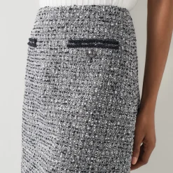 Charlie Tweed Mini Skirt Women Skirts