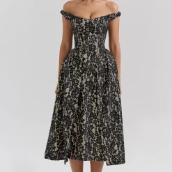 Best Charming Lace Off-The-Shoulder Gown Women Dresses
