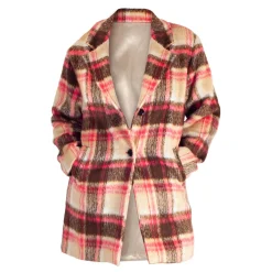 Best Check Pattern Coat Women Coats & Jackets