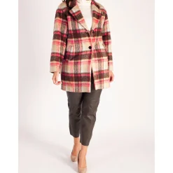 Best Check Pattern Coat Women Coats & Jackets
