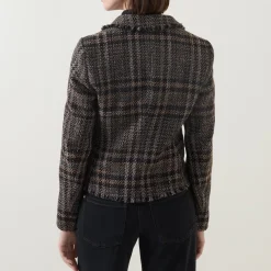 Best Check Single-Breasted Blazer Women Coats & Jackets