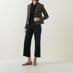 Best Check Single-Breasted Blazer Women Coats & Jackets