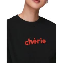 Best Cherie Logo Sweatshirt Women Sweatshirts & Hoodies