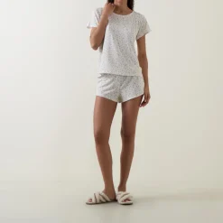 Cherry T-Shirt & Shorts Pyjama Set Women Sleepwear