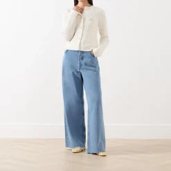 New Chin Textured Cardigan Women Sweaters & Cardigans