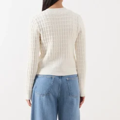 New Chin Textured Cardigan Women Sweaters & Cardigans