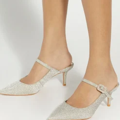 Hot Chronicles Embellished Mules Women Heels