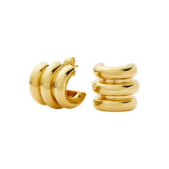 Clearance Chubby Triple Small Hoop Earrings Women Earrings