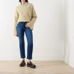 Outlet Cindy High-Rise Straight Leg Jeans Women Denim