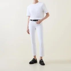 Online Cindy Mid-Rise Cropped Straight Leg Jeans Women Denim