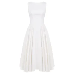 Clearance Cindy Open Back Flared Sundress Women Dresses