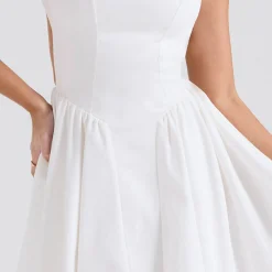 Clearance Cindy Open Back Flared Sundress Women Dresses