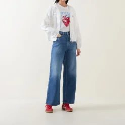 Outlet Claire Wide Leg Jeans Women Denim