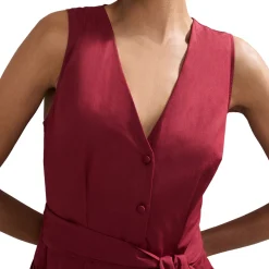 Sale Clarissa Button Front Tiered Dress Women Dresses