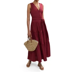 Sale Clarissa Button Front Tiered Dress Women Dresses