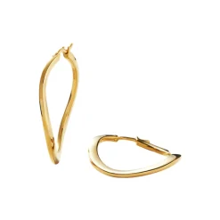 Clearance Classic Curve Medium Hoop Earrings Women Earrings