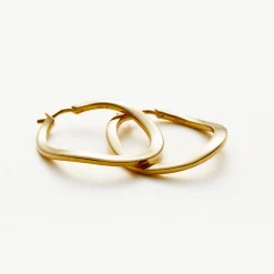 Clearance Classic Curve Medium Hoop Earrings Women Earrings