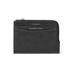 Online Classic Pebbled Leather Travel Wallet Women Wallets