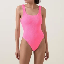Discount Classic Square Neck Crinkle Swimsuit Women Swimwear & Beachwear
