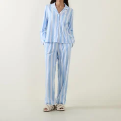 Best Classic Striped Pyjama Set Women Sleepwear