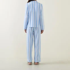 Best Classic Striped Pyjama Set Women Sleepwear