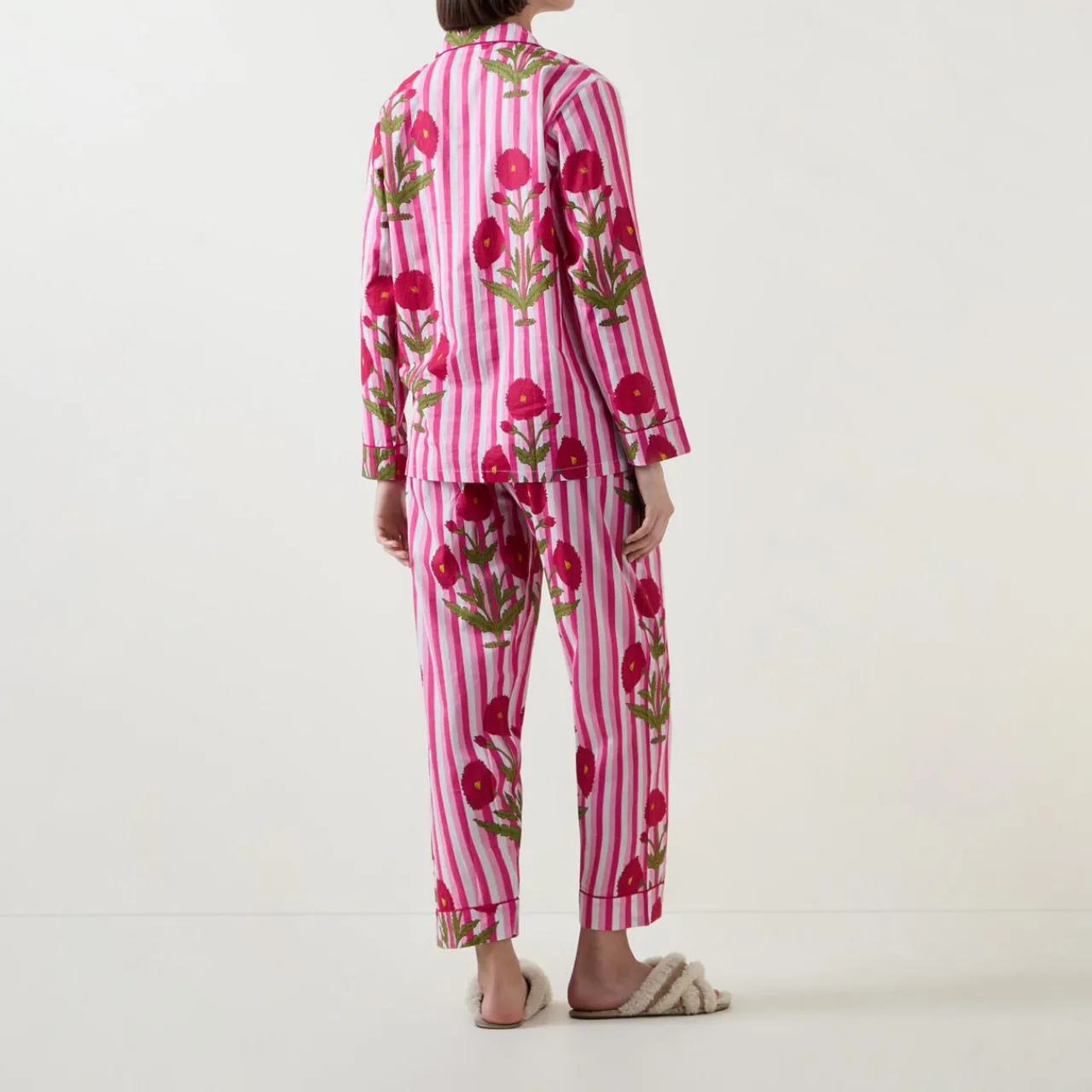 Outlet Claudia Floral Stripe Pyjama Set Women Sleepwear