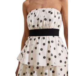 Clearance Claudia Tiered Spot Dress Women Dresses