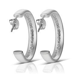 Discount Clear Stone Hoop Earrings Women Earrings