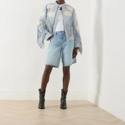 Outlet Cloud Fringed Leather Jacket Women Coats & Jackets