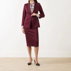 New Cognac Single-Breasted Blazer Women Coats & Jackets