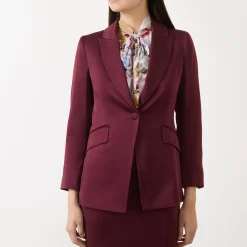 New Cognac Single-Breasted Blazer Women Coats & Jackets