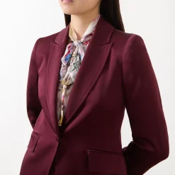New Cognac Single-Breasted Blazer Women Coats & Jackets