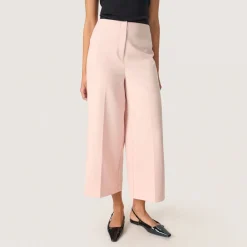 Clearance Corinne Cropped Wide-Leg Trousers Women Trousers & Shorts
