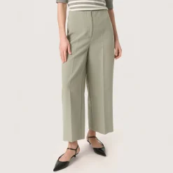 Hot Corinne High-Rise Cropped Wide-Leg Trousers Women Trousers & Shorts
